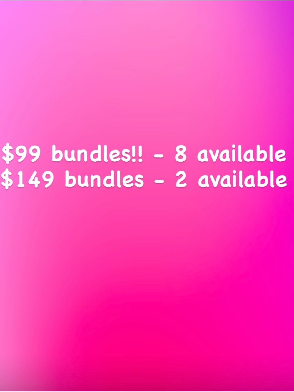 Total of 10 bundles!